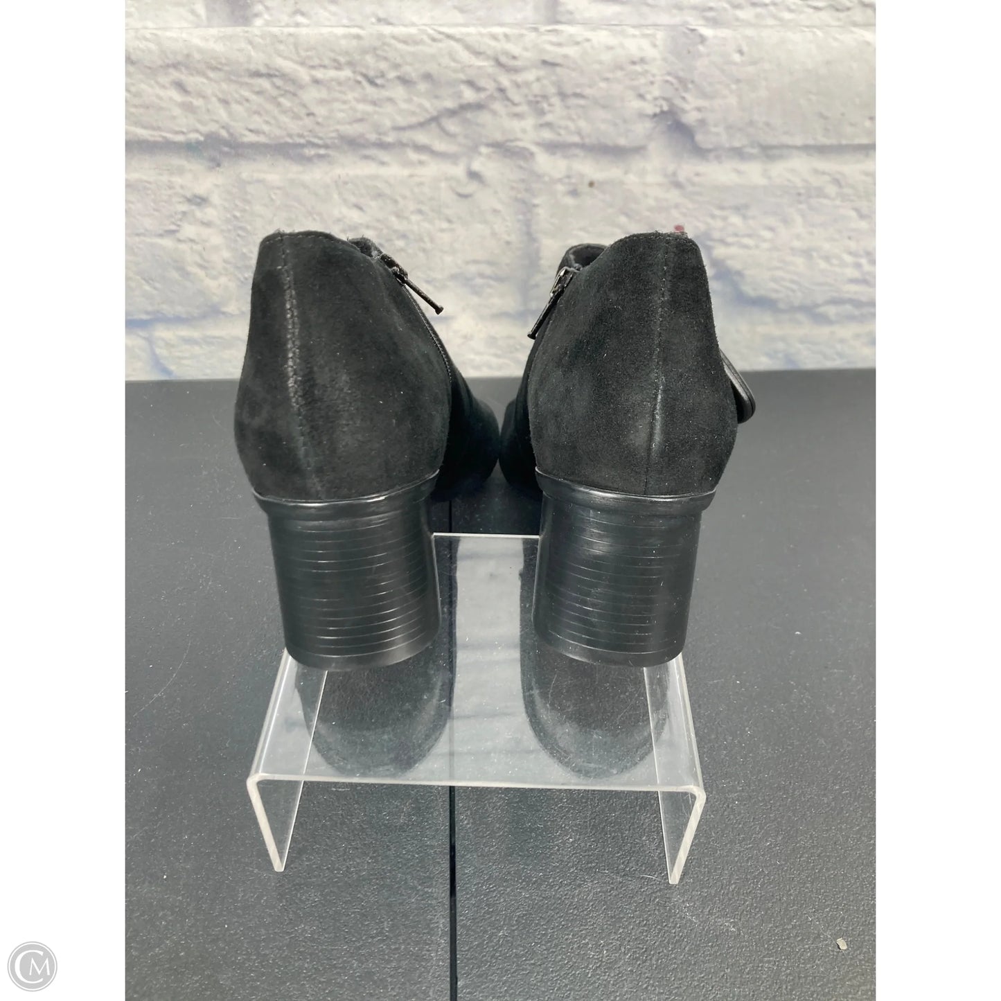 Shoes Heels Block By Munro In Black & Silver, Size: 10