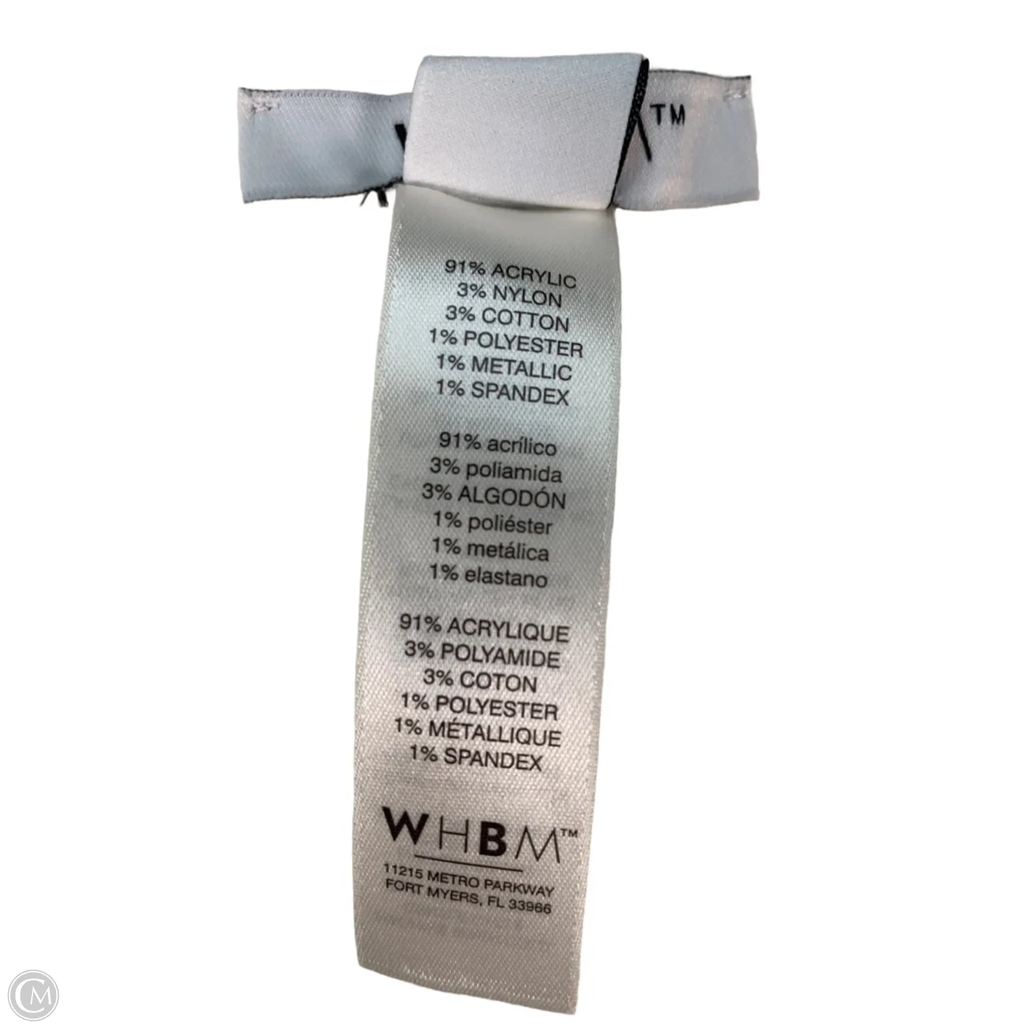 Shawl By White House Black Market In Cream & Grey, Size: S