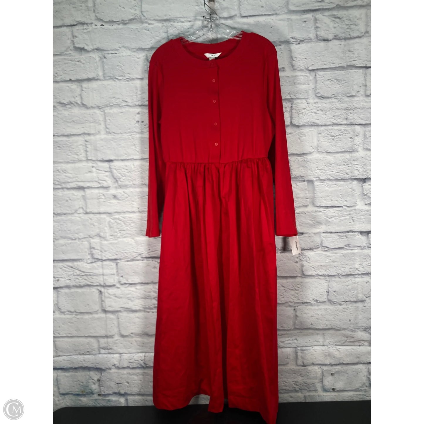 Dress Casual Midi By Maeve In Red, Size: 3x