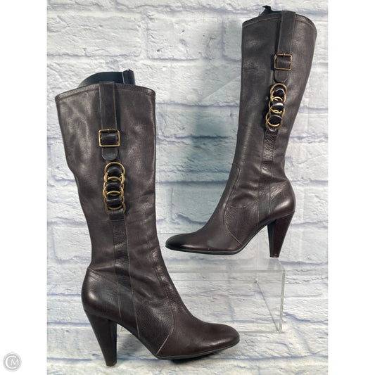 Boots Leather By Antonio Melani In Brown, Size: 9.5
