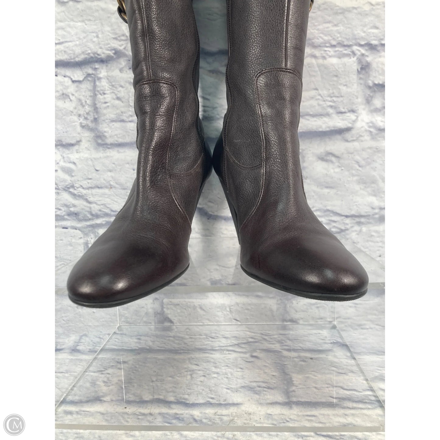 Boots Leather By Antonio Melani In Brown, Size: 9.5