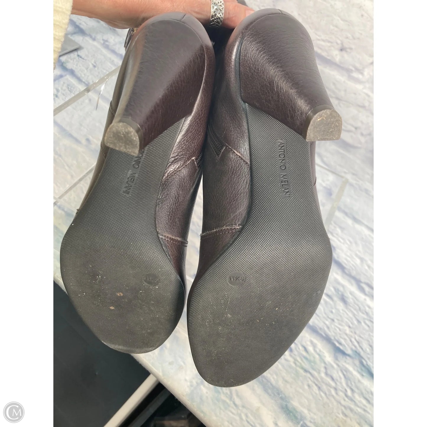 Boots Leather By Antonio Melani In Brown, Size: 9.5