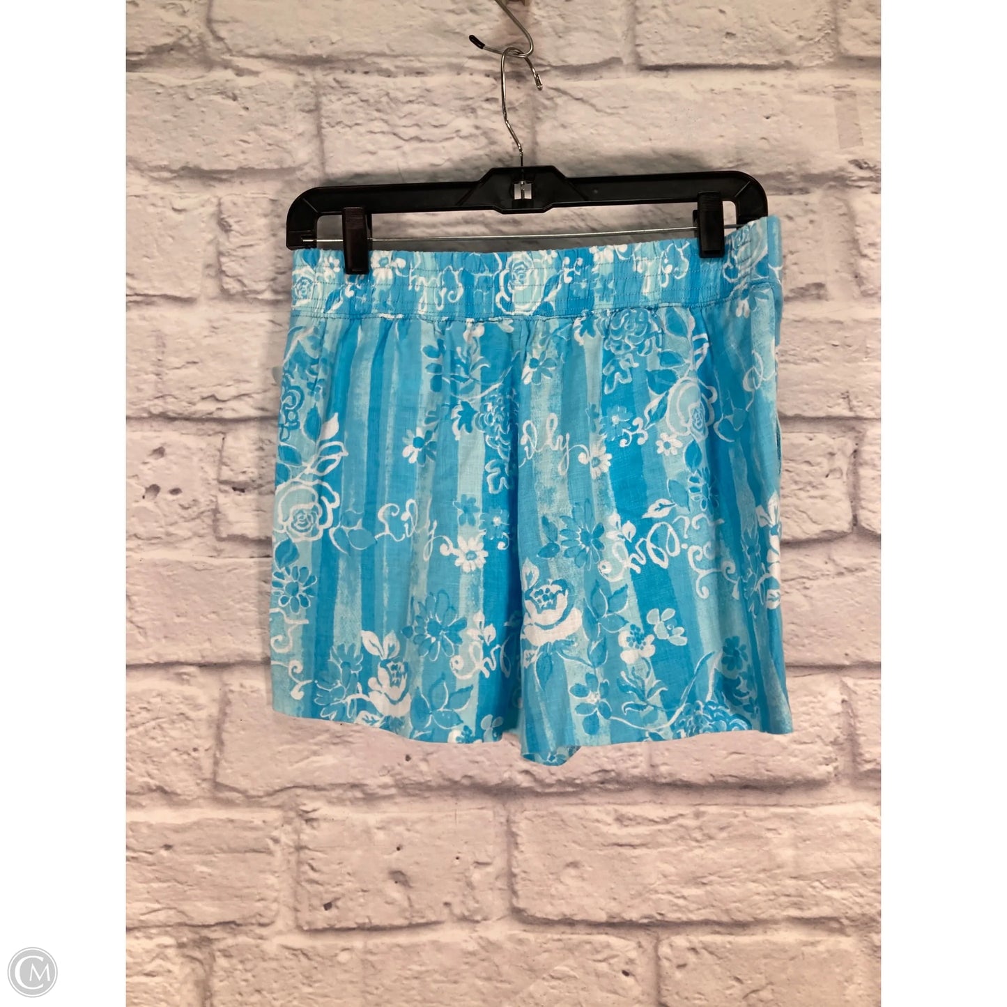 Shorts Designer By Lilly Pulitzer In Blue & White, Size: 0