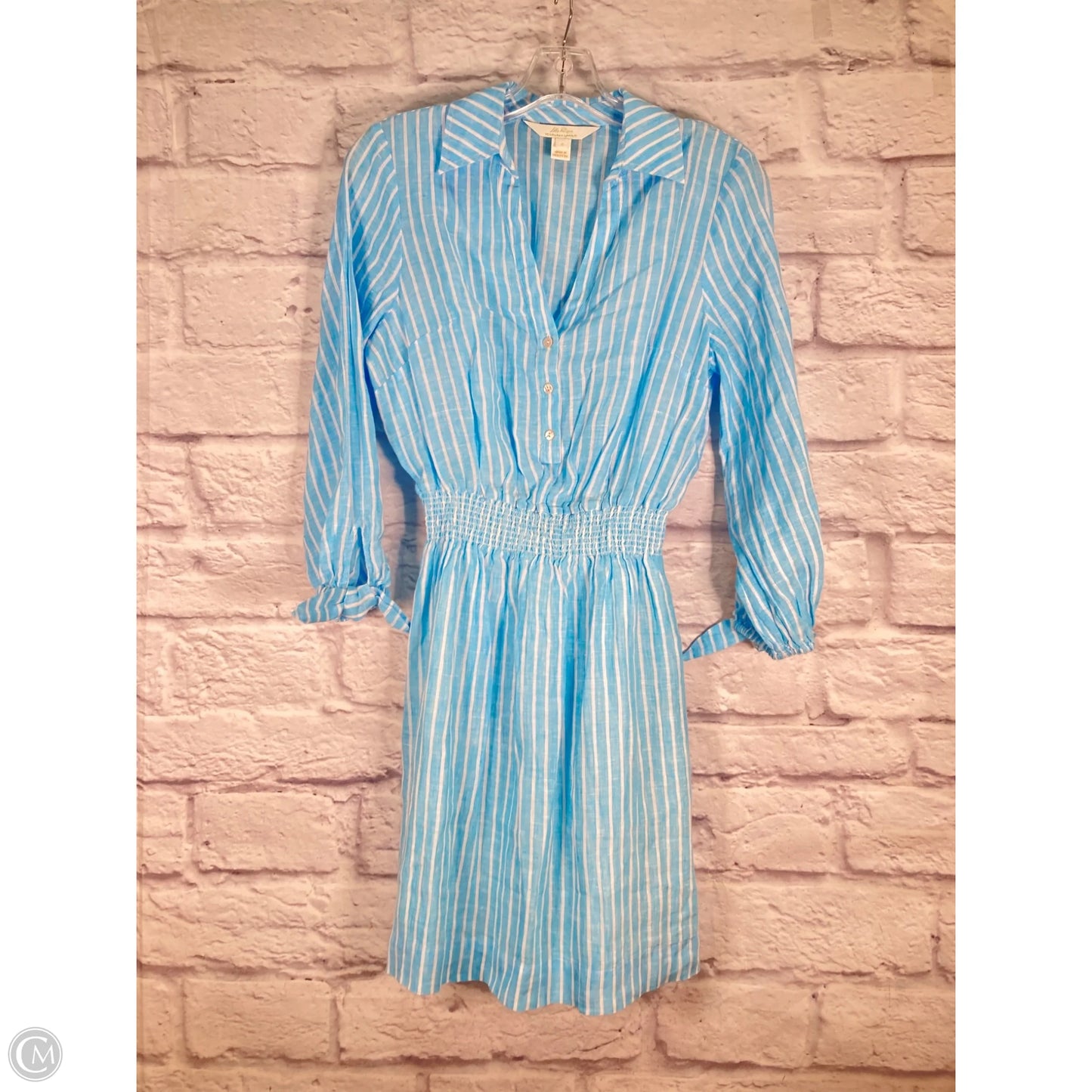 Dress Designer By Lilly Pulitzer In Blue & White, Size: Xs