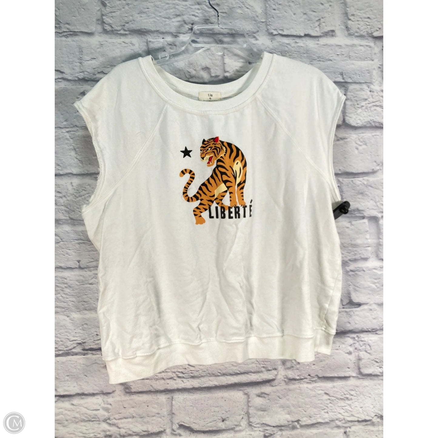 Sweatshirt Crewneck By T.la In White, Size: Xl