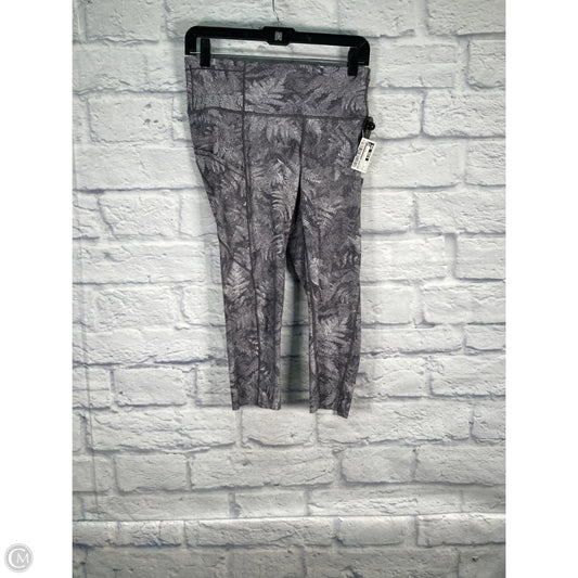 Athletic Leggings Capris By Lululemon In Grey & White, Size: 8