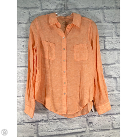 Top Long Sleeve Designer By Lilly Pulitzer In Orange, Size: Xxs
