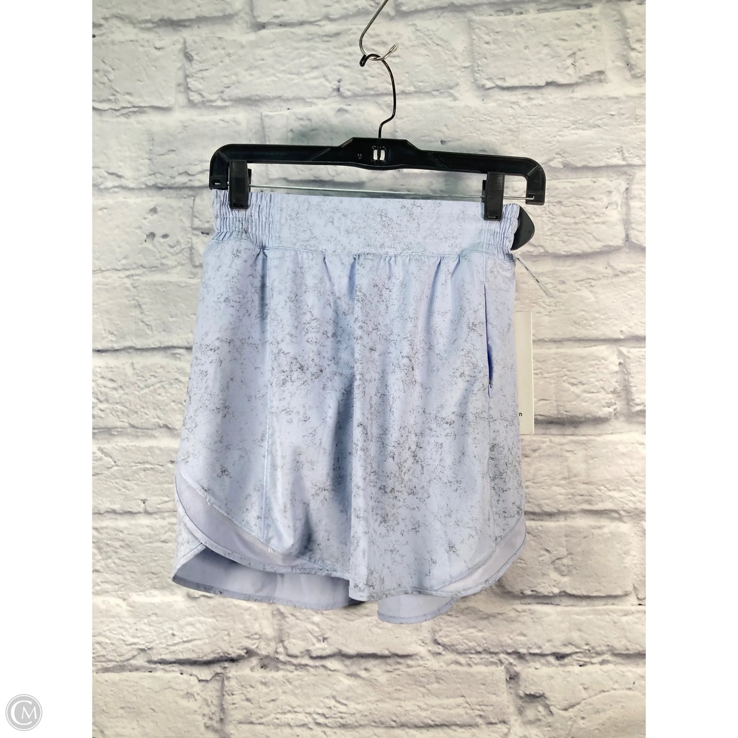 Athletic Skort By Lululemon In Blue & Grey, Size: S