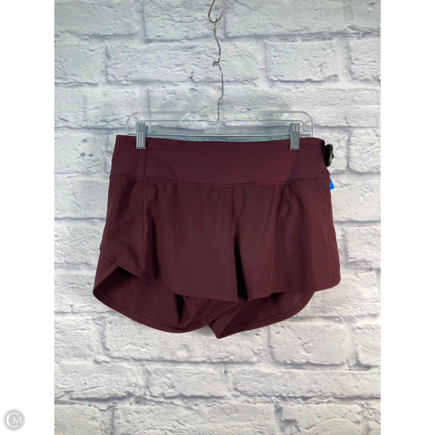 Athletic Shorts By Lululemon In Maroon, Size: M