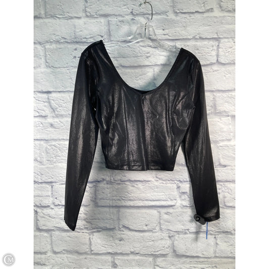 Athletic Top Long Sleeve Crewneck By Lululemon In Black, Size: M