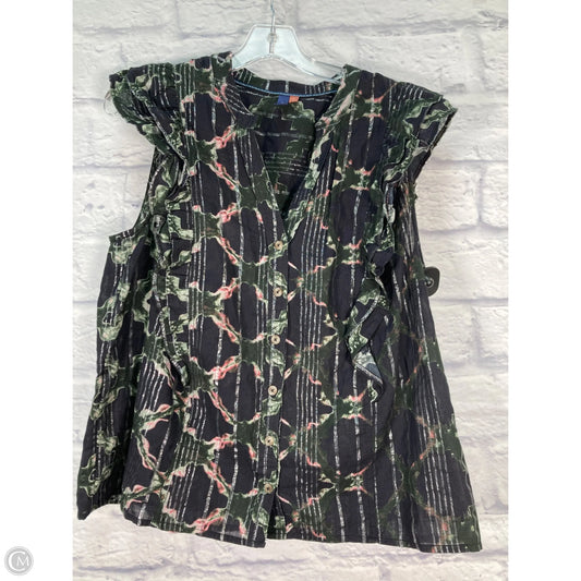 Top Sleeveless By Pilcro In Blue & Green, Size: L