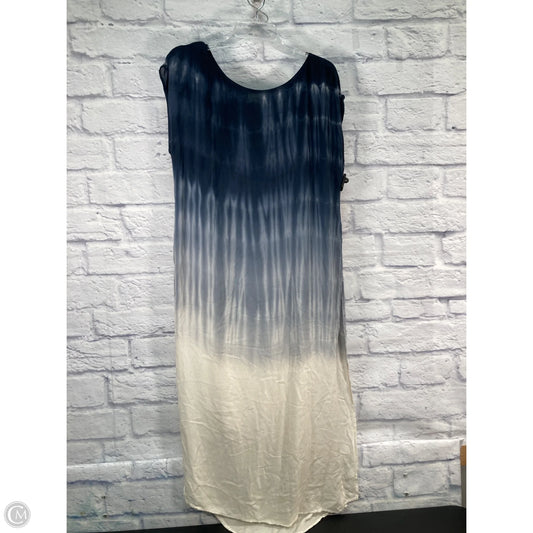 Dress Casual Maxi By Cloth & Stone In Blue & White, Size: L