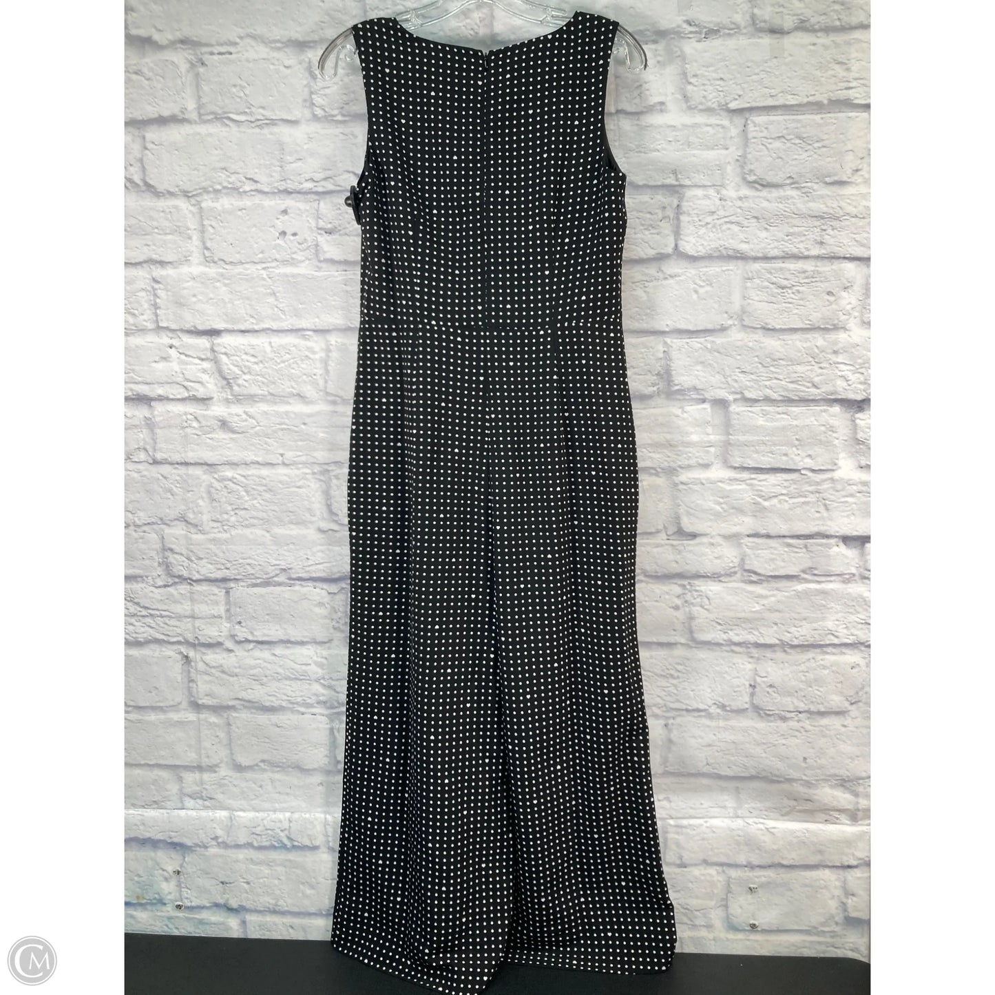 Jumpsuit Designer By Karl Lagerfeld In Black & White, Size: S