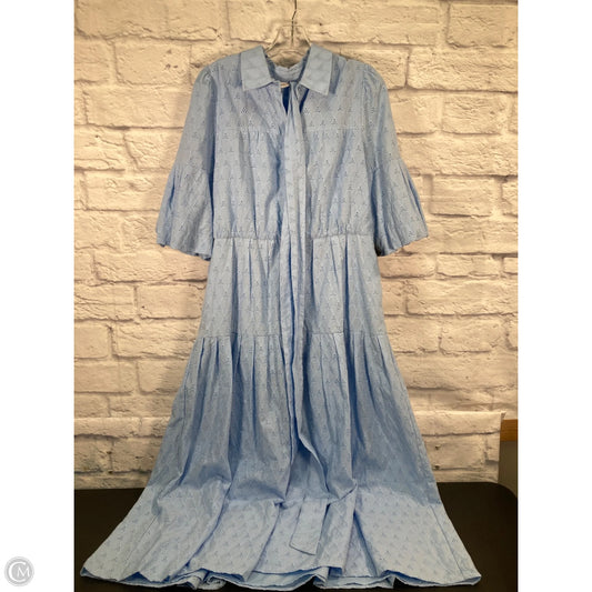 Dress Casual Maxi By Avec Les Filles In Blue, Size: M