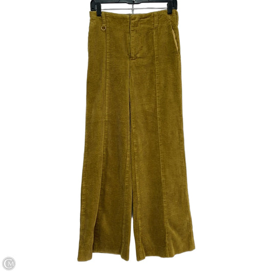 Pants Corduroy By Anthropologie In Chartreuse, Size: 2