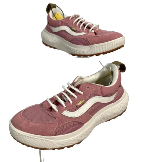 Shoes Athletic By Vans In Pink & White, Size: 9
