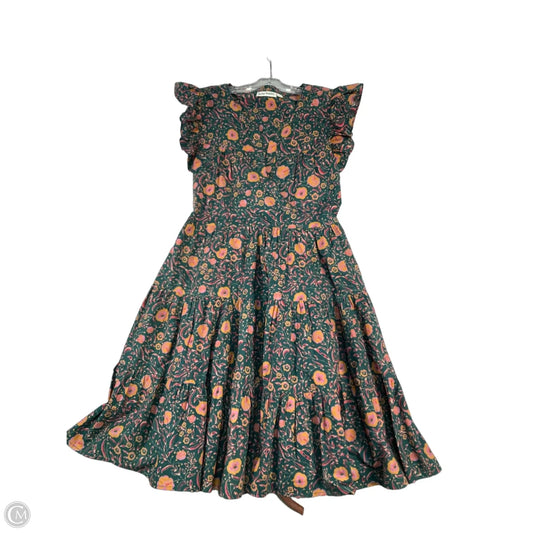 Dress Casual Short By Roller Rabbit In Green & Orange, Size: S