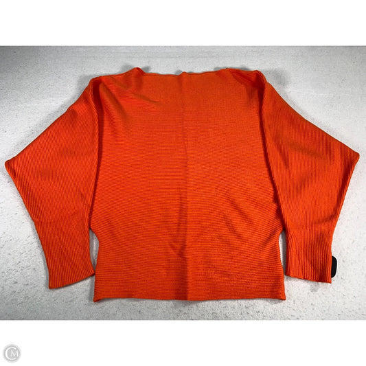 Sweater By Clothes Mentor In Orange, Size: L