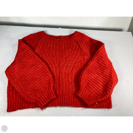 Sweater By Free People In Red, Size: L