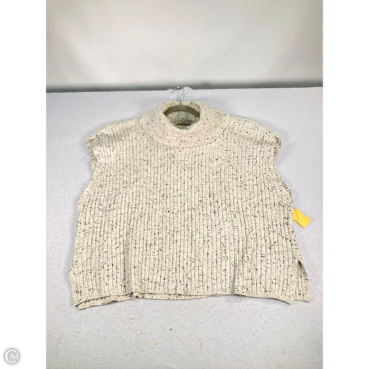 Vest Sweater By Loft In Black & Cream, Size: Xl