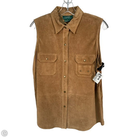Vest Other By Lauren By Ralph Lauren In Brown, Size: L