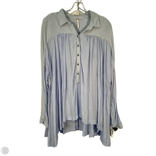 Top Long Sleeve By Free People In Blue, Size: M