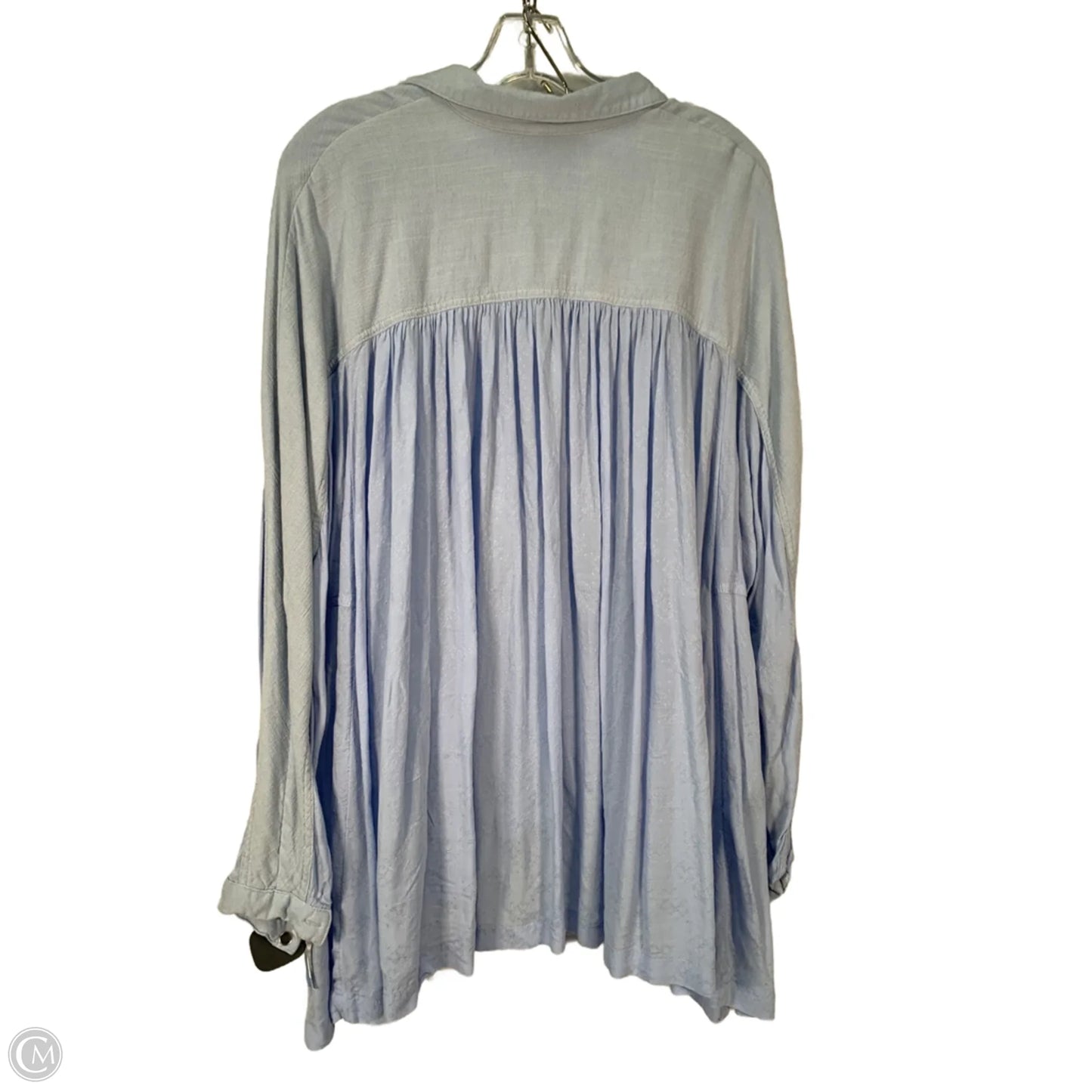 Top Long Sleeve By Free People In Blue, Size: M