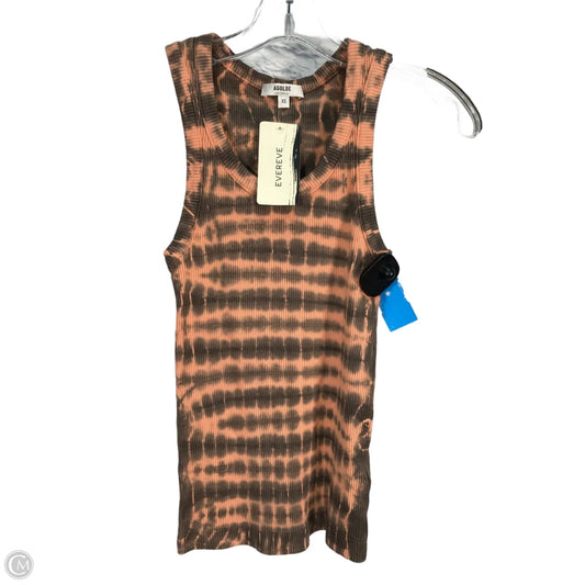 Athletic Tank Top By Agolde In Grey & Orange, Size: Xs