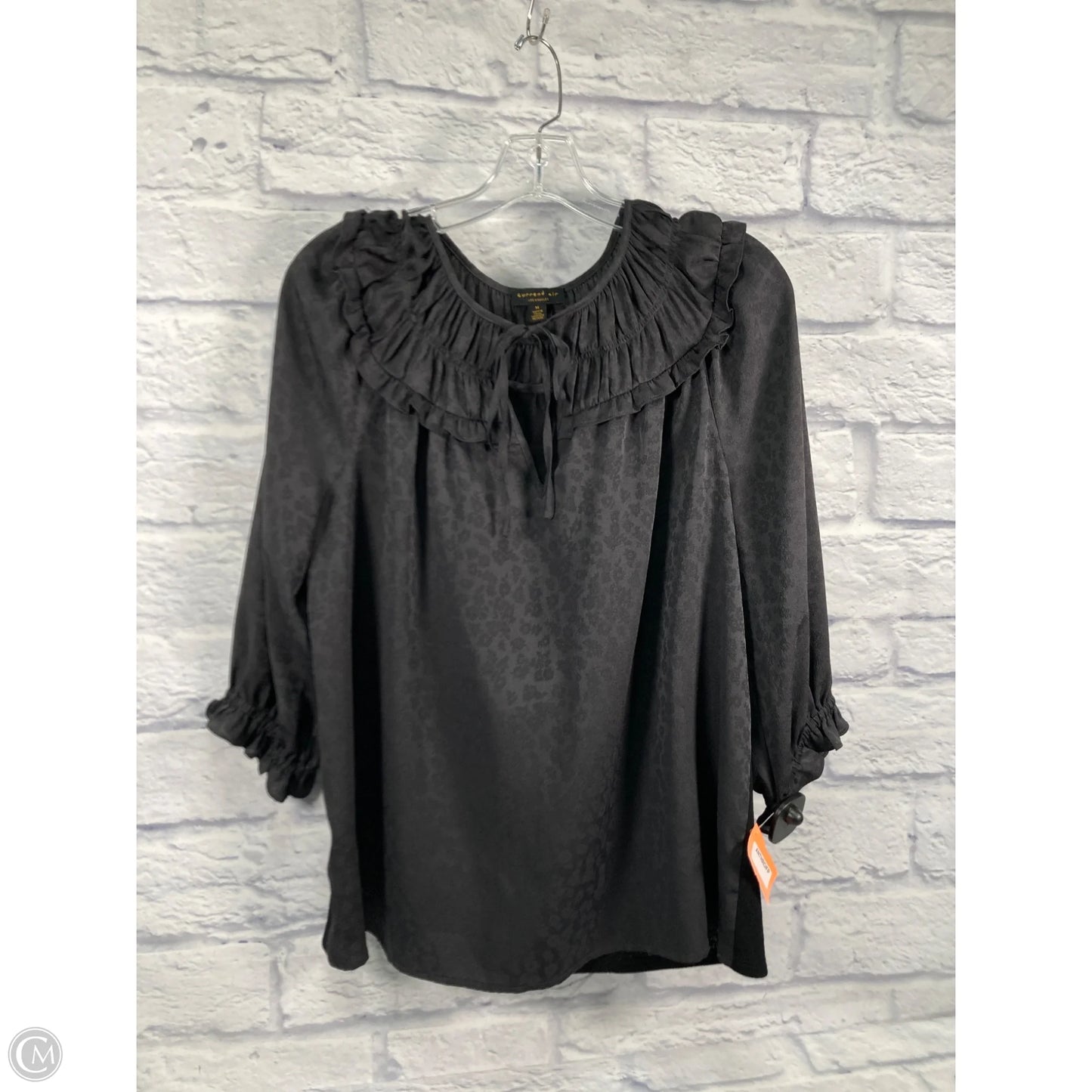 Top 3/4 Sleeve By Current Air In Green, Size: M