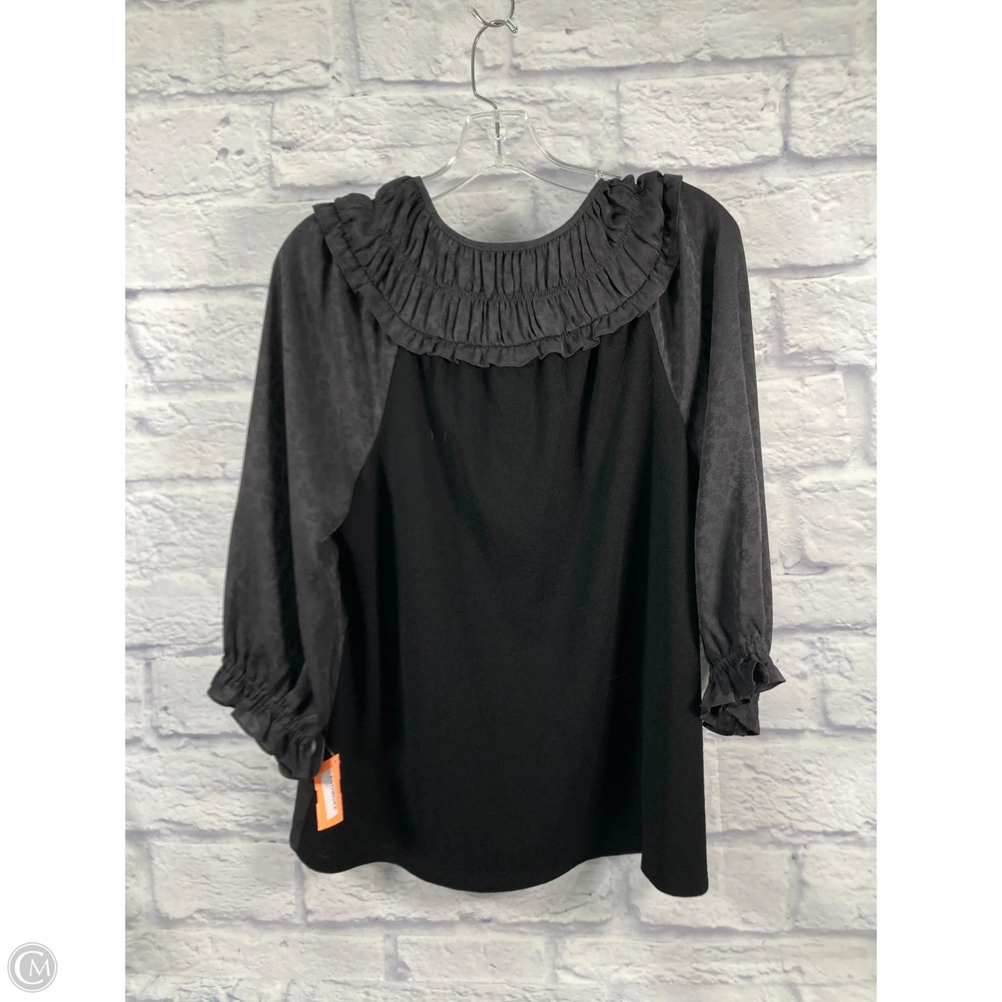 Top 3/4 Sleeve By Current Air In Green, Size: M
