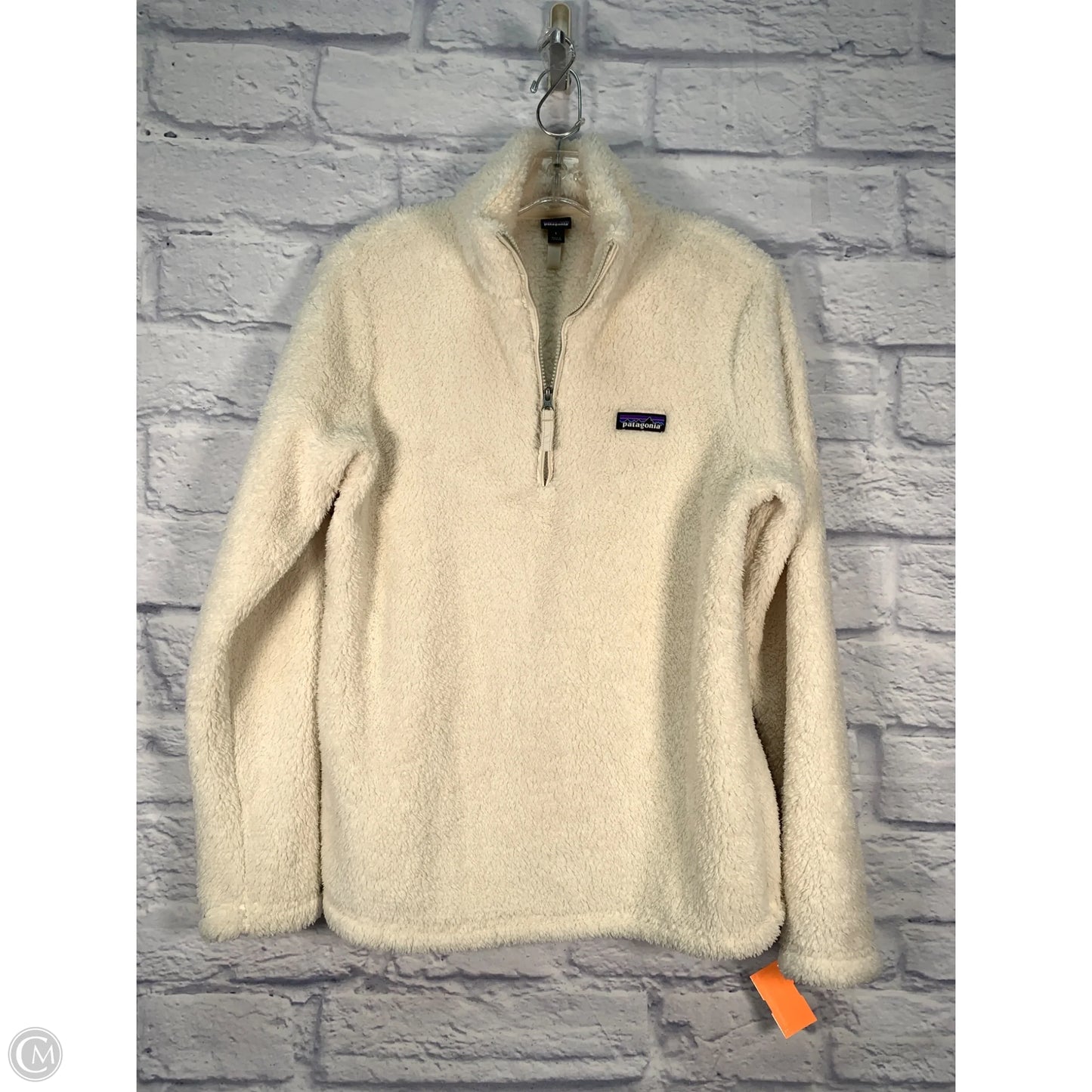 Jacket Fleece By Patagonia In Cream, Size: L
