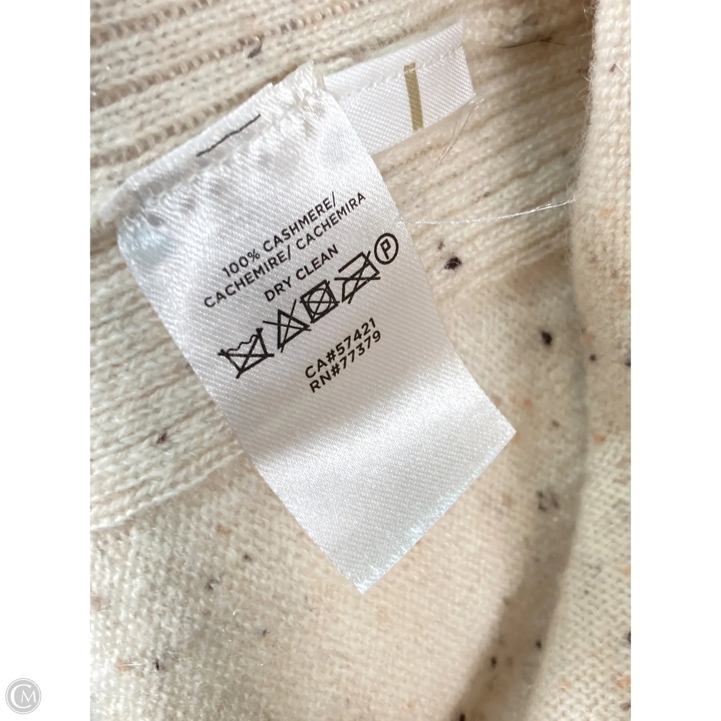 Sweater Cashmere By Ann Taylor In Cream, Size: Xs