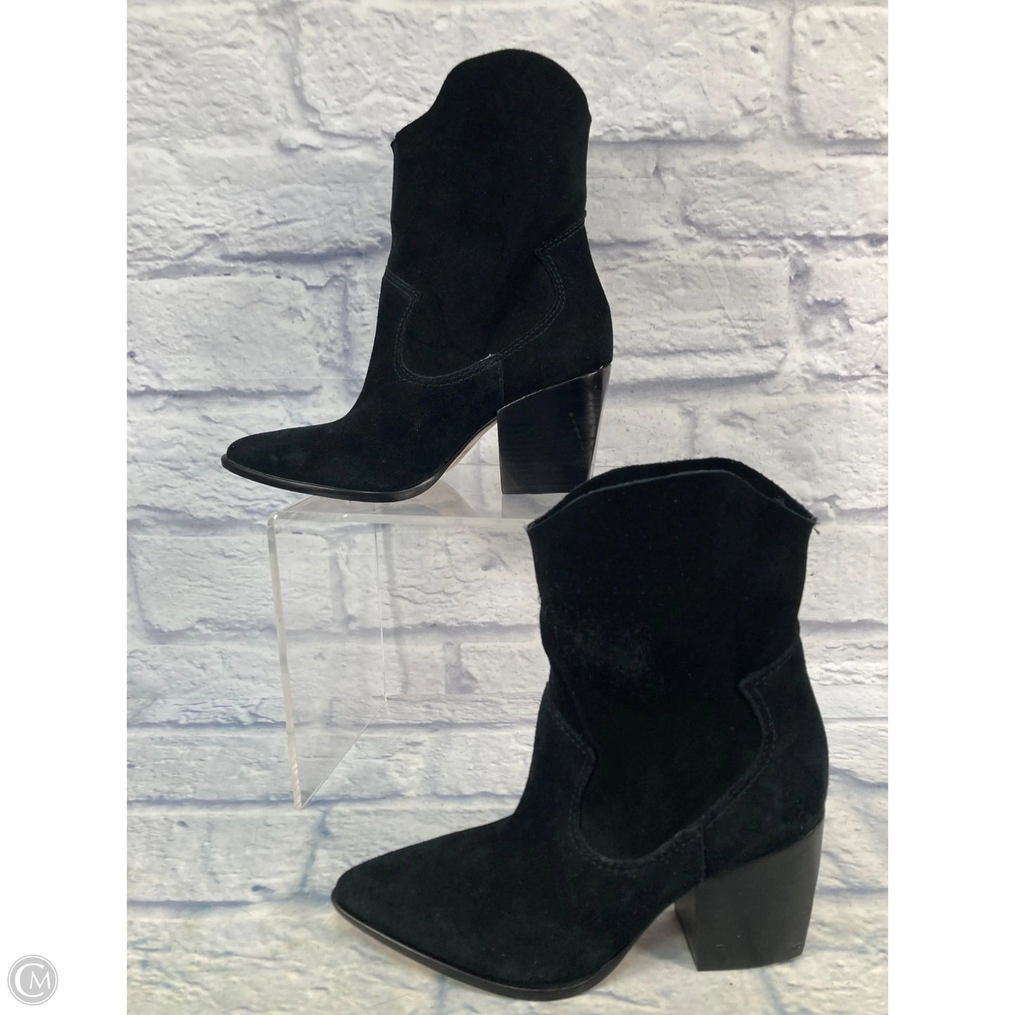 Boots Ankle Heels By Schutz In Black, Size: 7