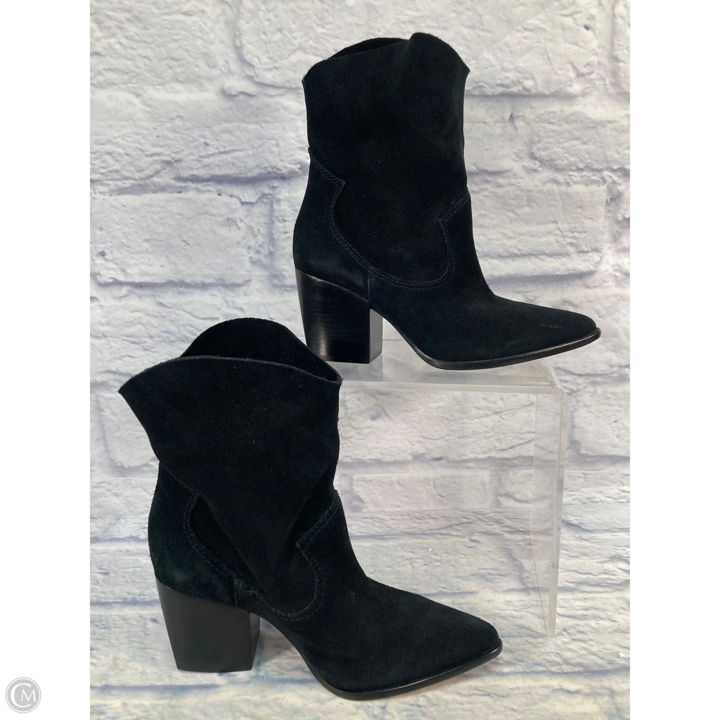 Boots Ankle Heels By Schutz In Black, Size: 7