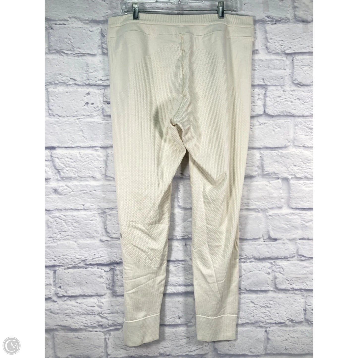Athletic Pants By Lululemon In Cream, Size: L