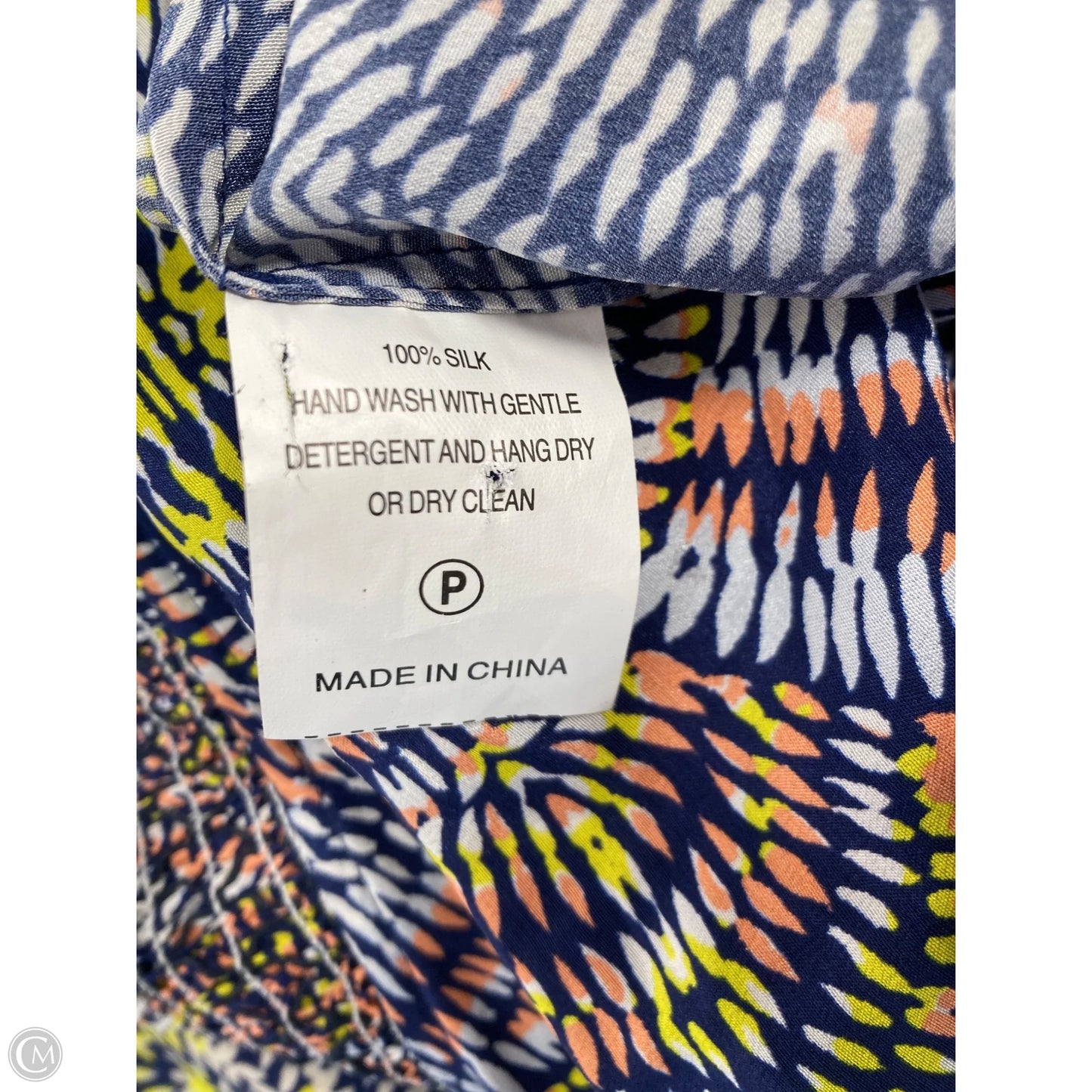 Top Long Sleeve By Marie Oliver In Blue & Orange, Size: S