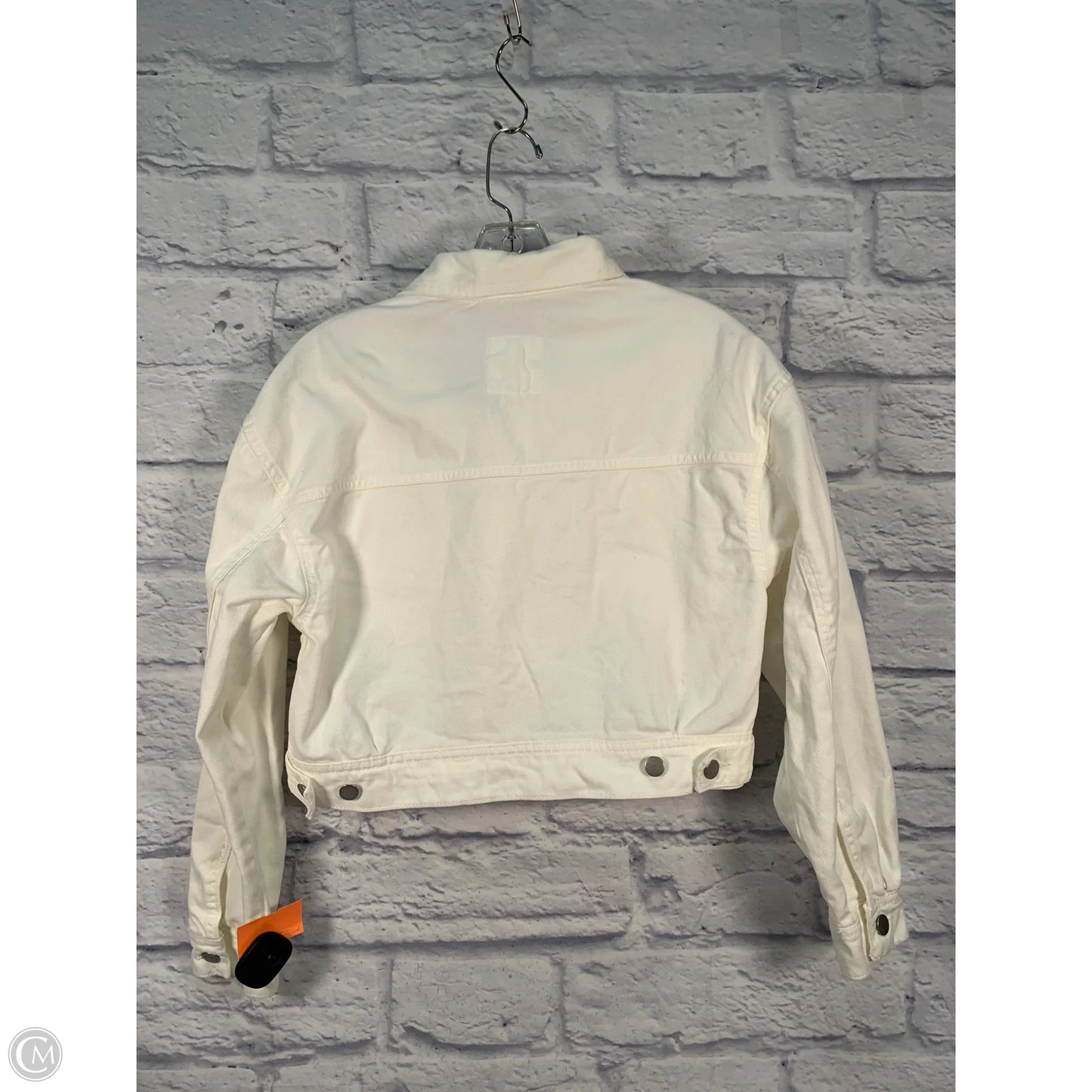Jacket Denim By Avec Les Filles In White Denim, Size: S