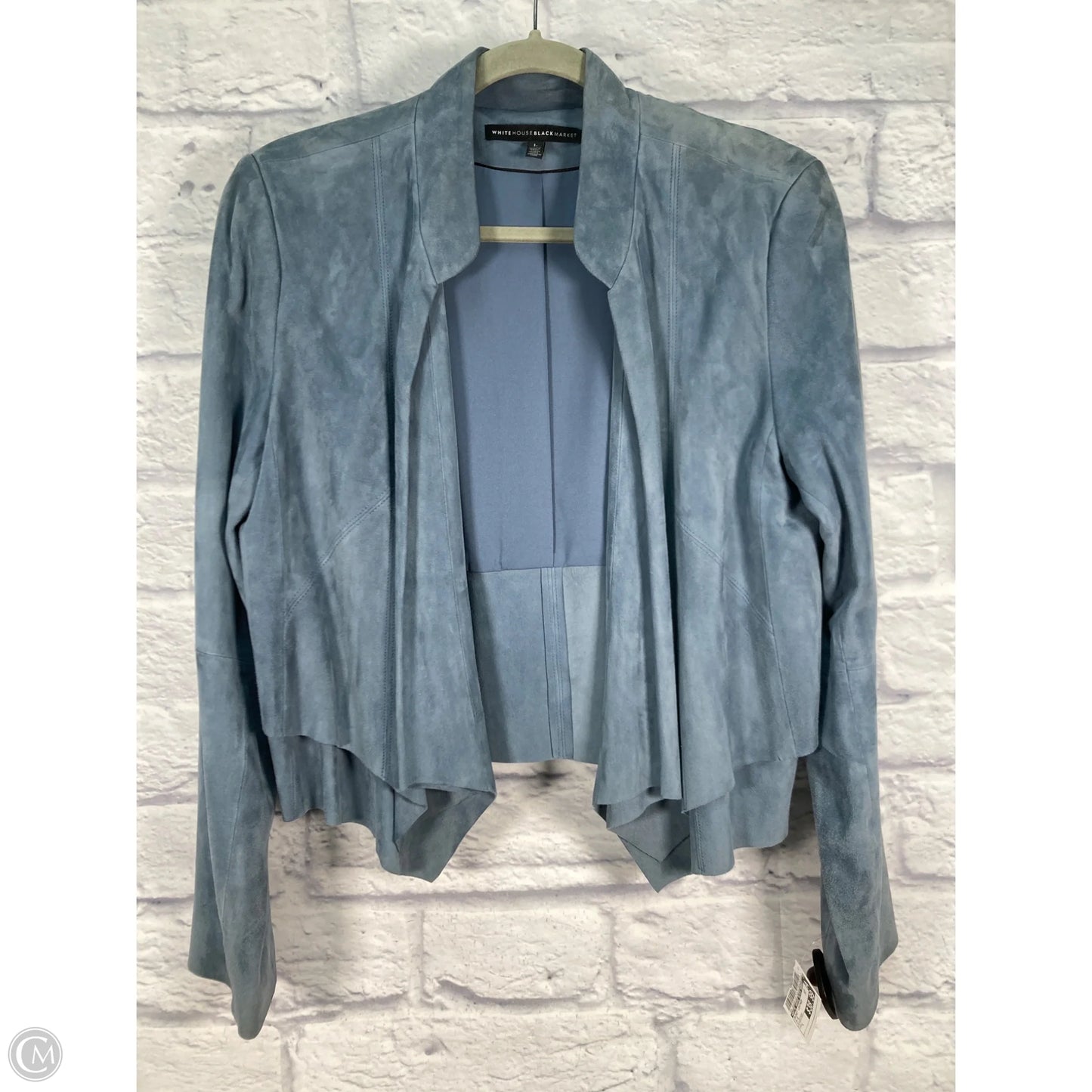 Jacket Leather By White House Black Market In Blue, Size: L