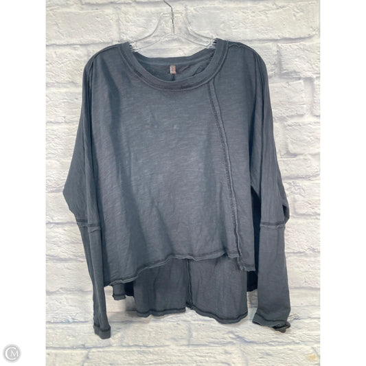 Athletic Top Long Sleeve Crewneck By Free People In Black, Size: S