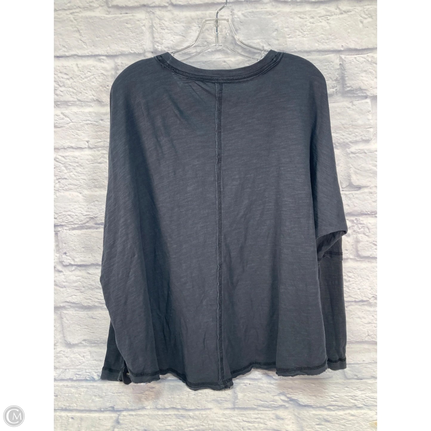 Athletic Top Long Sleeve Crewneck By Free People In Black, Size: S