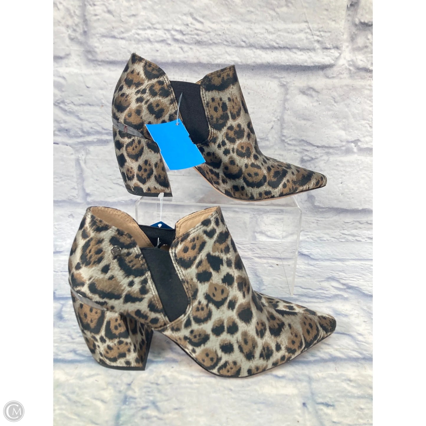 Boots Ankle Heels By Antonio Melani In Animal Print, Size: 7