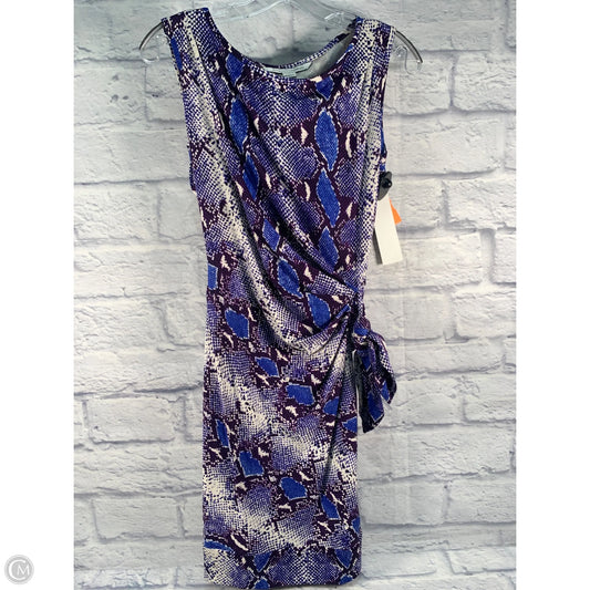 Dress Designer By Diane Von Furstenberg In Blue & White, Size: M