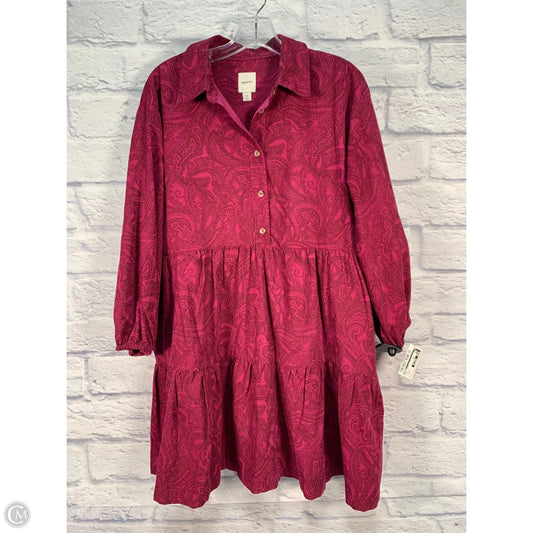 Dress Casual Short By Maeve In Pink, Size: M