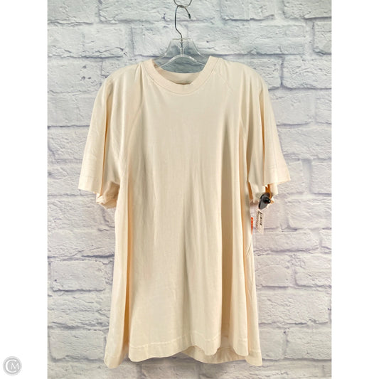 Athletic Top Short Sleeve By Free People In Cream, Size: S
