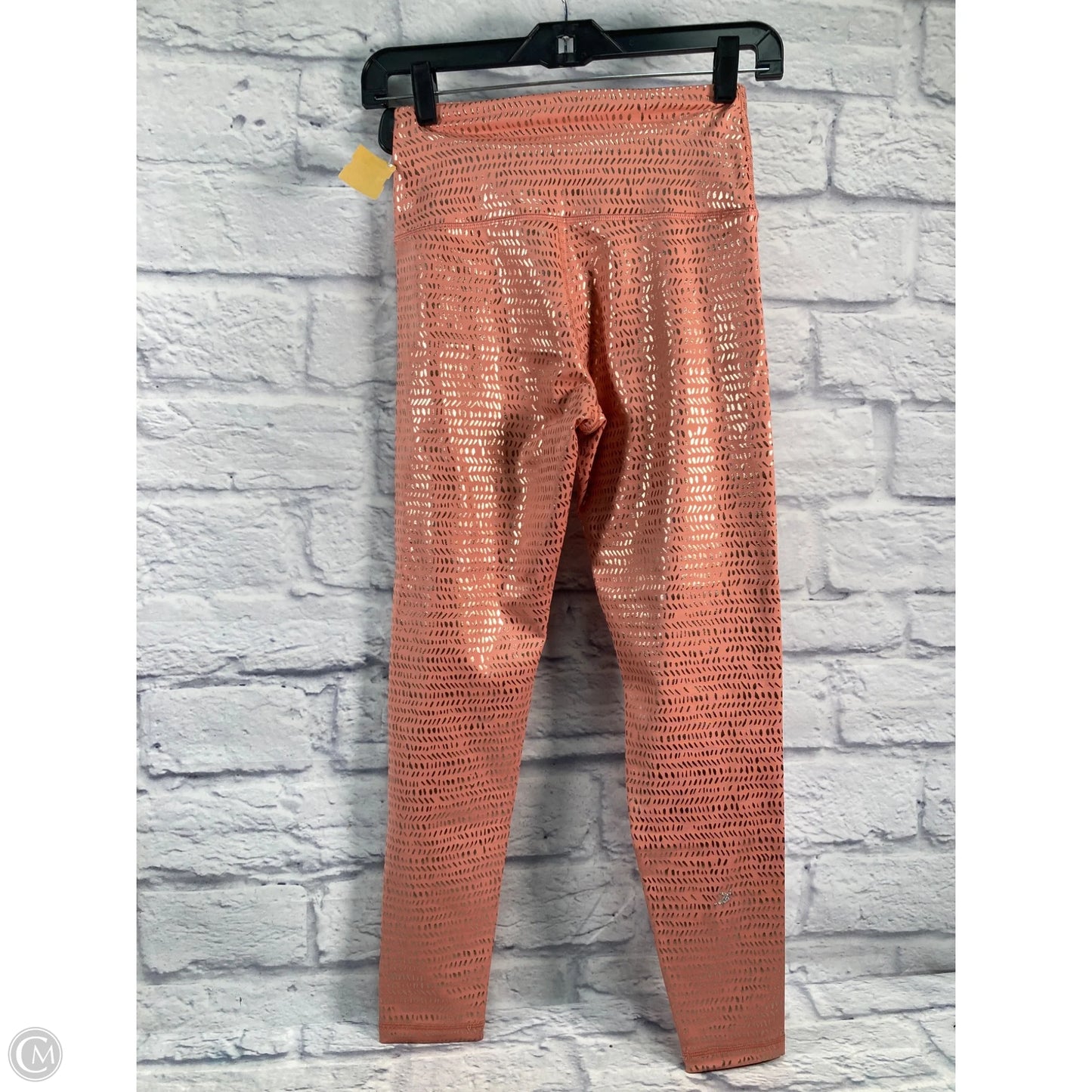 Athletic Leggings By Glyder In Orange & Silver, Size: Xs
