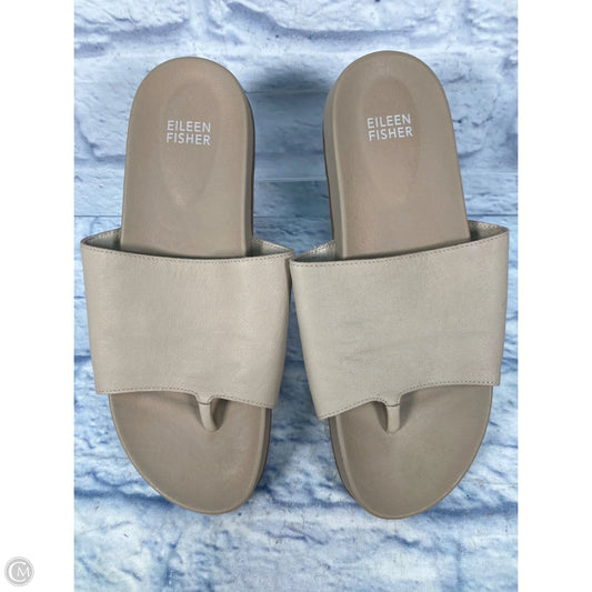 Sandals Flats By Eileen Fisher In Brown, Size: 8.5