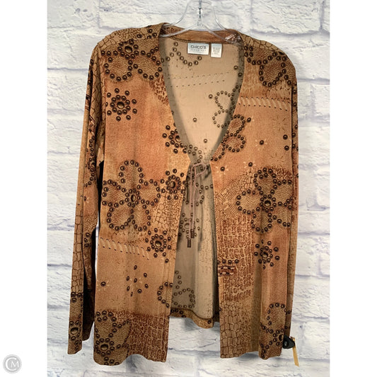 Cardigan By Chicos In Brown, Size: L