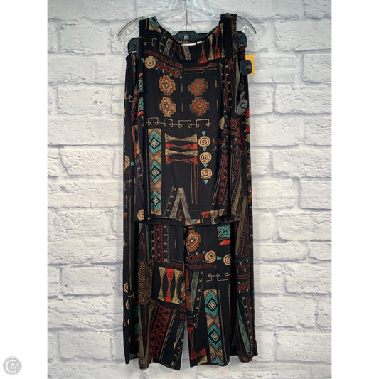 Pants Set 2pc By Chicos In Black & Red, Size: L