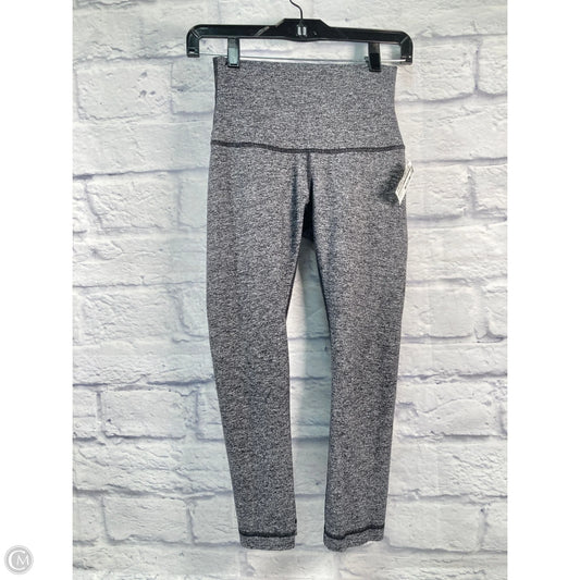 Athletic Leggings Capris By Lululemon In Black & Grey, Size: 4