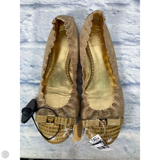 Shoes Designer By Tory Burch In Gold & Yellow, Size: 8.5